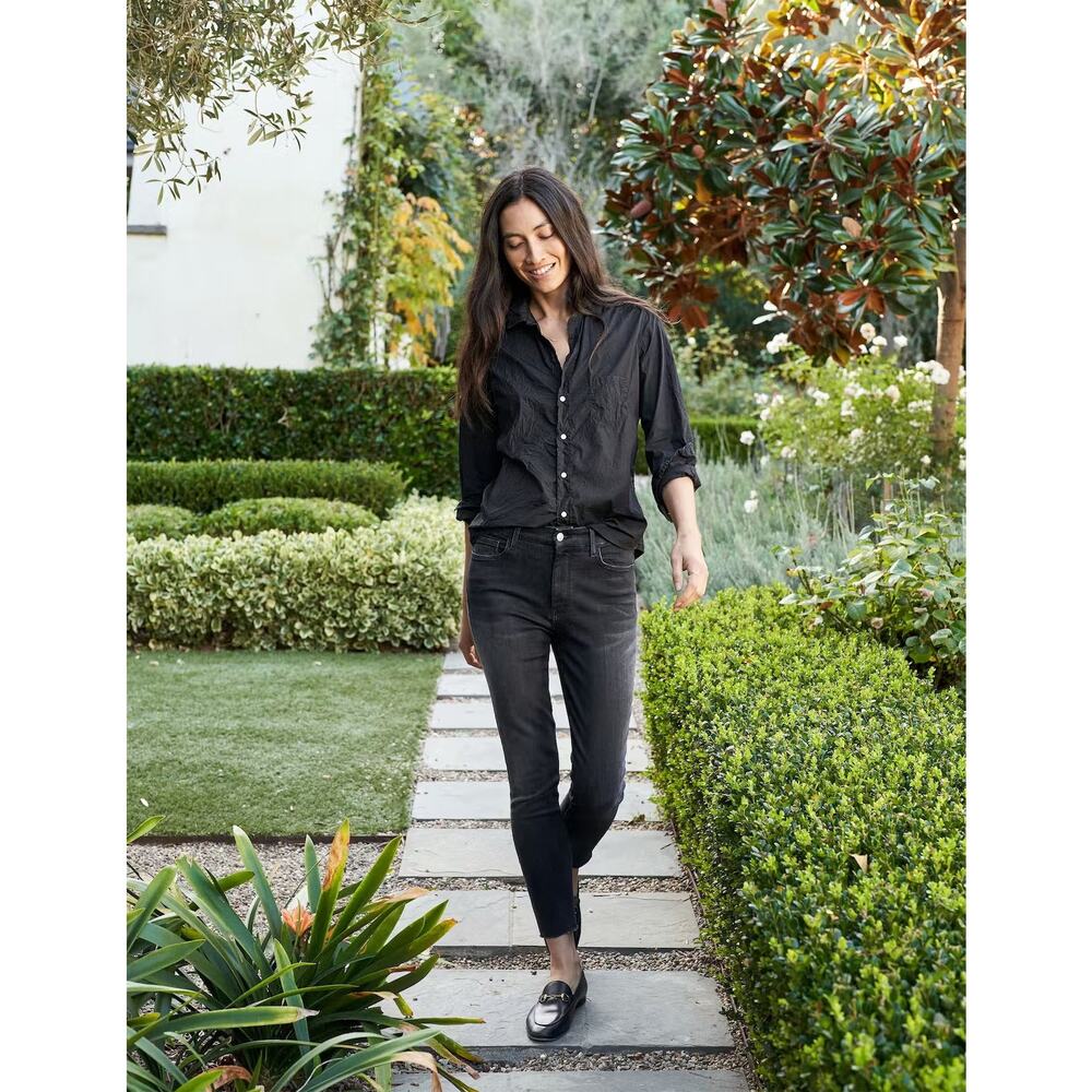 FRANK AND EILEEN - Sligo Skinny Jean In 1991 Black Wash Women’s 28 New $298